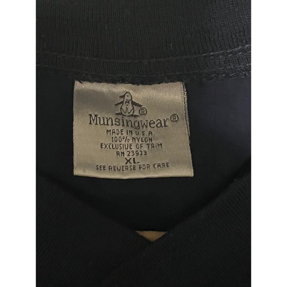 Munsingwear Chicago Cubs Baseball Nylon Pullover V Neck Jacket Mens XL Navy - Picture 5 of 6